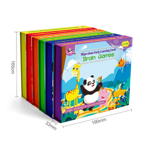 Cartes d'apprentissage précoce réutilisables pour tout-petit, stylo d'entraînement au contrôle, papier réutilisable pour enfants, jouets de <span class=keywords><strong>jeu</strong></span> de cerveau - Product Image 1