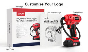 منفاخ إطارات سيارة لاسلكي مزدوج الطاقة 20 فولت/12 فولت مع ضاغط هواء بقوة 150 رطل لكل بوصة مربعة وميزة الإيقاف التلقائي، عدة أدوات للطوارئ للنفخ السريع، أصفر - Product Image 6