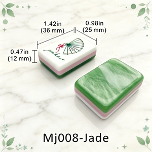 <b>Mahjong</b> Tiles <b>Set</b> Portable Plastic Classic Design Easy Play for 4 Players - Product Image 1