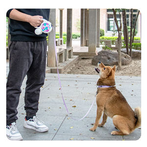 Venta al por mayor de correa retráctil para mascotas de jardín correa ajustable para perros correa retráctil para perros con logotipo impreso colorido - Product Image 6