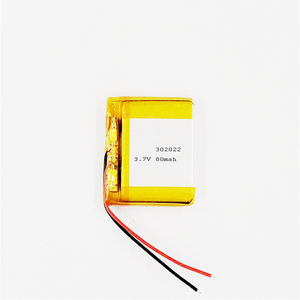 Baterai Lithium Polimer Terkecil 3.7V 80mAh Rechargeable 032020 Lipo untuk Earphone, Tersedia Stok 302020 302022 - Product Image 3