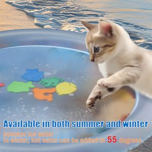 Fun Interactive Pet Water Mat | Customizable Ocean Theme Pat <strong>Pad</strong> | Keeps Pets <strong>Cool</strong> in Summer - Product Image 5