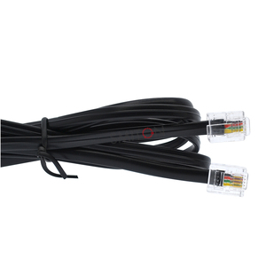 Cordon téléphonique plat RJ11 Cat 3 en cuivre 4 conducteurs 26AWG de 2 m pour ligne fixe, téléphone, <span class=keywords><strong>fax</strong></span>, modem - Connecteurs 6P4C pour usage intérieur - Product Image 4