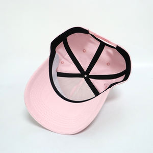 Chapeau Usine En Gros <span class=keywords><strong>Rose</strong></span> Pâle <span class=keywords><strong>Couleur</strong></span> Coton Peut Être Personnalisé Broderie logo Filles Dames Femmes En Plein Air Casquette De Baseball - Product Image 5