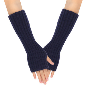 Styles chauds chauffe-bras d'hiver quotidiens aller fête à manches longues mitaines sans <span class=keywords><strong>doigts</strong></span> demi-doigt gants acryliques mitaines tricot <span class=keywords><strong>Crochet</strong></span> - Product Image 4