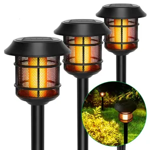 Lampada a fiamma di simulazione solare lampada a torcia decorativa per esterni 36LED da giardino inserita nella lampada da terra