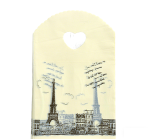 <span class=keywords><strong>Sac</strong></span> <span class=keywords><strong>de</strong></span> courses parisien HOYO 13 x 21 cm (5,1 x 8,3 po) avec croquis <span class=keywords><strong>de</strong></span> la Tour Eiffel dessiné à la main et poignée en forme <span class=keywords><strong>de</strong></span> cœur - Product Image 1
