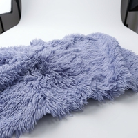 Fausse fourrure 100 % polyester à poils longs, super douce et moelleuse, pour jouets en peluche, coussins, couvertures et textiles de maison