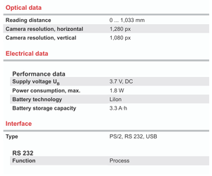 Leuze IT 2105ISR-3USB-CLHE Número de Pieza 50154429 Escáner de Código de Barras Industrial Inalámbrico 1D 2D con Fuente de Alimentación EU - Product Image 6