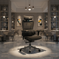 Fauteuil de Direction Moderne Ergonomique en Maille, Hauteur Réglable, Dossier en U 4D, Qualité Supérieure, Style Contemporain pour Atelier