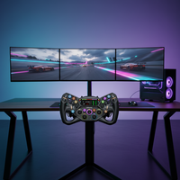 Volant MOZA KS Pro Butterfly GT avec écran HD personnalisé de 2,99 pouces, pagaies en carbone forgé, compatible uniquement avec la base MOZA DD, vente en gros