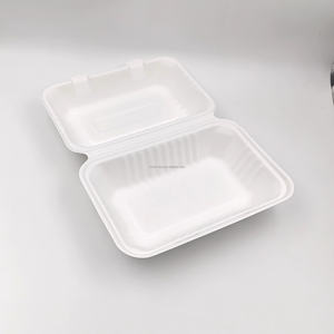 Productos de <span class=keywords><strong>bagazo</strong></span> 9*6 pulgadas. VAJILLA DE FIBRA NATURAL BLANCO CONTENEDOR DE ALIMENTOS CAJAS DE PAPEL <span class=keywords><strong>BAGAZO</strong></span> DE - Product Image 3