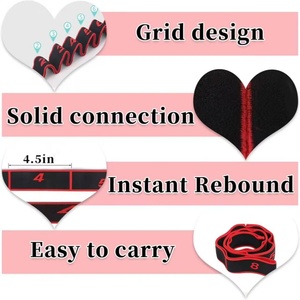 Cao Đàn Hồi Hai Lớp Yoga Kéo Dây Đeo Kỹ Thuật Số Kháng Ban Nhạc Tập Thể Dục Tập Thể Dục Ban Nhạc Yoga Căng Vành Đai 8-12loops Cho Pilates - Product Image 5