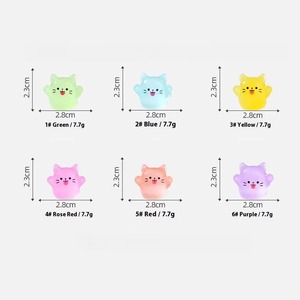 Venta al por mayor Micro paisaje creativo luminoso lindo gatito gato muñeca ornamento pequeño ornamento - Product Image 2