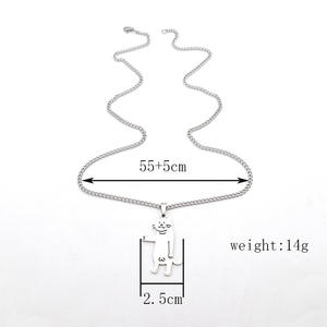 <span class=keywords><strong>Collares</strong></span> de acero inoxidable, colgante divertido de gato y perro de dibujos animados, collar de cadena de pareja BFF <span class=keywords><strong>para</strong></span> mujeres, hombres, joyería, amigos, los mejores regalos - Product Image 5