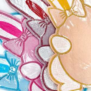 Nouvel arrivage : Patch brodé en chenille thermocollant, motif lapin et œuf coloré, grande taille 25 cm, pour la décoration de T-shirts, sweats à capuche et chapeaux. - Product Image 2