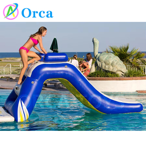 Inflatable Ascend nước biển trượt leo thác nước trượt công viên nước Thiết bị nổi khóa học trở ngại trượt nước - Product Image 2