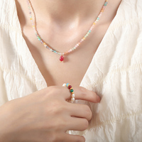 Tendance mode chaude Colliers ras du cou en acier inoxydable plaqué or 18 carats Perles de diamants taille ovale Bijoux tendance pour femmes pour un anniversaire