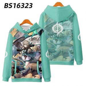 Sudadera con Capucha de Anime con Estampado Negro de Honkai: Star Rail Kafka Blade Dan Heng Jing Yuan para Hombres, Mujeres y Niños, Venta al Por Mayor - Product Image 2