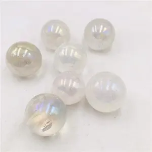 Natural polishde clear quartz ball healing angel aura crystal sphere for decoration