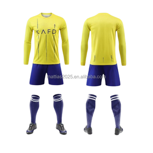 Комплект футбольной формы с длинным рукавом - Зимний термокостюм для тренировок и матчей для мужчин и молодежных команд - Оптовая продажа с возможностью индивидуального заказа - Product Image 6