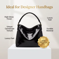 Cuir PU texturé en forme de cantaloup, brillant et luxueux |   Sacs et chaussures de créateur en tissu synthétique brillant, imperméables et écologiques