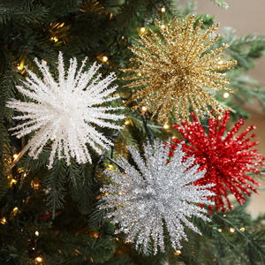 Décorations de Noël colorées en forme d'étoiles 3D éclatantes, <span class=keywords><strong>paillettes</strong></span>, décorations <span class=keywords><strong>pour</strong></span> arbre de Noël, pulvérisation de poudre - Product Image 3