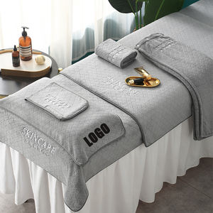 Logo personnalisé Serviette polaire corail Serviette de spa pour salon de beauté Massage spécial thérapie - Product Image 2