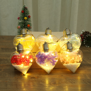 Boules de Noël LED transparentes en <span class=keywords><strong>plastique</strong></span> 8 cm pour intérieur, décorations de fête DIY, ornements d'arbre - Lumières LED pour une ambiance joyeuse - Product Image 4