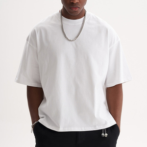 HEYT018 T-shirt Streetwear in Cotone 100% 300gsm, Vestibilità Ampia con Spalle Cadenti, <span class=keywords><strong>Logo</strong></span> Ricamato, MOQ 1pz - Product Image 2