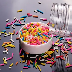 Birden fazla renk Jimmies yenilebilir kek sprincandy şeker sprinkles comestibles al mayor