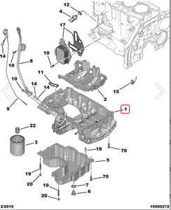 Piezas de Automóvil Aptas para <span class=keywords><strong>el</strong></span> Cárter de Aceite del Motor <span class=keywords><strong>Peugeot</strong></span> <span class=keywords><strong>2008</strong></span> y Citroën 1.2THP OE 9807325980. - Product Image 2