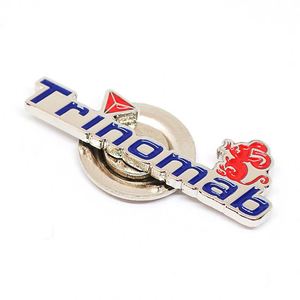 Badge magnétique en métal émaillé souple avec logo de marque en nickel, épingle de revers souvenir en émail souple pour événements - Product Image 1
