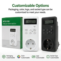Temporizador Digital Electrónico Programable Industrial de Alto Estándar, Mini Reloj Temporizador Ecológico de Material PC, 3 Temporizadores de Cuenta Regresiva Aleatorios