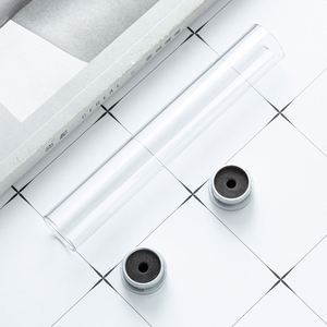 Selling Cylinder Plastic Transparent Packaging <b>Pen</b> Case With Custom Printed Advertising Logo for Gift - Product Image 3