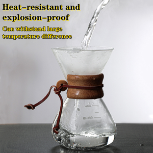 Accessoires de la série <span class=keywords><strong>Barista</strong></span> Cafetière à verser en verre avec filtre en acier inoxydable Filtre à café réutilisable pour le café filtre à café - Product Image 2