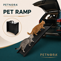 Rampe de véhicule pliable antidérapante pour chiens et chats, idéale pour les animaux âgés, les voyages et toutes les saisons