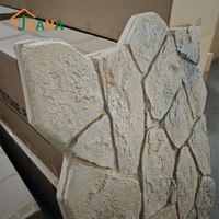 Panneaux muraux en pierre culturelle 3D en PU, certifiés CE, pour l'aménagement extérieur des jardins