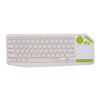 Keyboard Gunting Nirkabel Mode Ganda Baru LED Touchpad Smart TV PC Tablet 2.4G USB 3.0 Sakelar Hitam Ultra Tipis