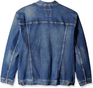 Chaqueta de tela vaquera para hombre, fabricante de chaquetas de tela vaquera, lavado de pigmentos, OEM, personalizado - Product Image 6