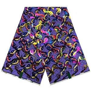 Nouveaux imprimés 100 coton matériel africain cire dorée tissu Ankara <span class=keywords><strong>Pagne</strong></span> Batik <span class=keywords><strong>pagne</strong></span> tache trucs Ghana 6 mètres mode pour coudre - Product Image 1
