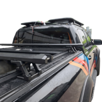 Barres transversales TCAL Gen 5 TK-02-7 réglables en alliage d'aluminium pour benne de pick-up, système de barres transversales 150-180x17-23CM, ensemble de 2 pièces compatible