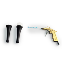 Pistolet à air comprimé PROWORKZ Swirltube 2 en 1, souffleur pneumatique pour le detailing, nettoyeur par pulvérisation avec tube flexible et buses remplaçables