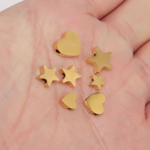 Étoile à cinq branches en forme de coeur <span class=keywords><strong>amour</strong></span> perles perforées Bracelet collier perles séparées <span class=keywords><strong>pour</strong></span> bijoux à bricoler soi-même faisant des accessoires - Product Image 4