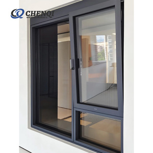 Cửa sổ nghiêng và xoay nhôm cho nhà máy trực tiếp, tiết kiệm năng lượng với giá trị <span class=keywords><strong>k</strong></span> thấp - Product Image 1