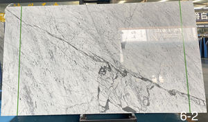 Losa de mármol blanco de Carrara de alta calidad Superficie pulida Diseño moderno Piedra natural para aplicación de hotel - Product Image 2