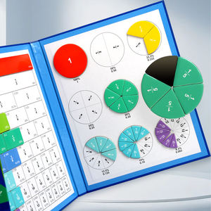 ของเล่นเสริมทักษะคณิตศาสตร์เบื้องต้นแบบมอนเตสซอรี่ ชุดตัวต่อเศษส่วนสีรุ้ง สำหรับเด็กอายุ 3-8 ปี - Product Image 3