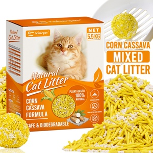 Arena para gatos personalizada, importador comercial, venta directa de fábrica, arena para gatos de mandioca de maíz fuerte respetuosa con el medio ambiente de alta calidad - Product Image 1
