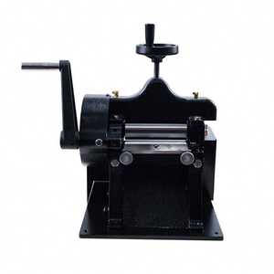 Leder produktion Kleines Werkstatt handbuch Leders palt maschine mit Band messer Deutsches Design handbuch Leders palter - Product Image 5