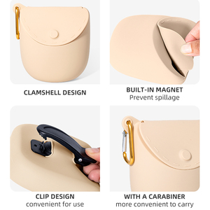 पालतू प्रशिक्षण के लिए हाथों से मुक्त कमर बैग, साइलिकोन कुत्ते के लिए प्रशिक्षण आपूर्ति के साथ पाउच का इलाज - Product Image 5